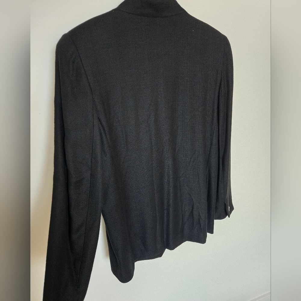 DONCASTER vintage black single pocket blazer Normcore Quiet Luxury size 8 - Picture 5 of 7